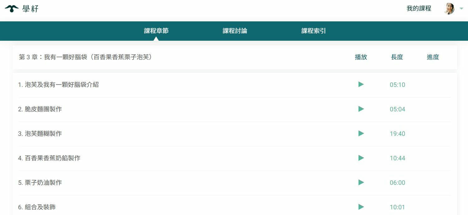 法式甜點線上課程