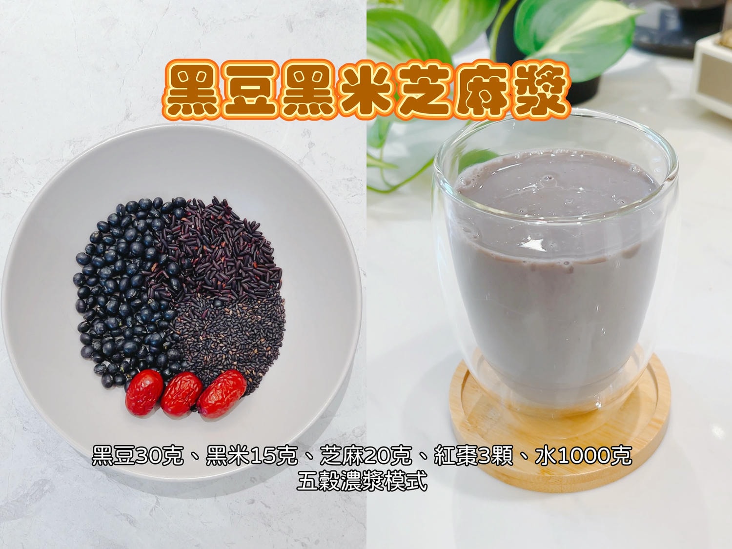 九陽食光機(豆漿機/破壁機)食譜